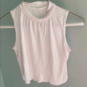 White High Neck Crop Top (never worn!)